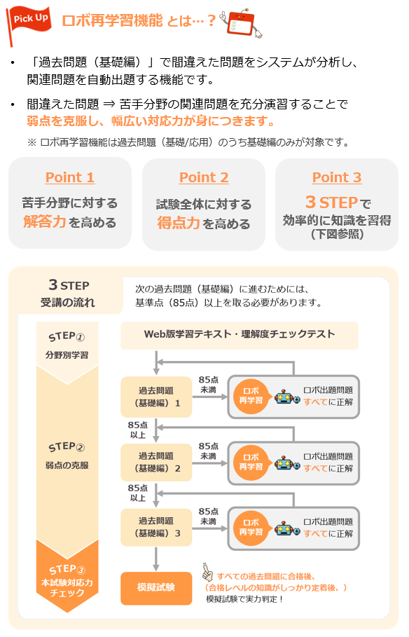 ロボ再学習機能とは
